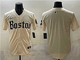 Men's Boston Red Sox Blank Cream Gothic Vapor Limited Stitched Jersey,baseball caps,new era cap wholesale,wholesale hats